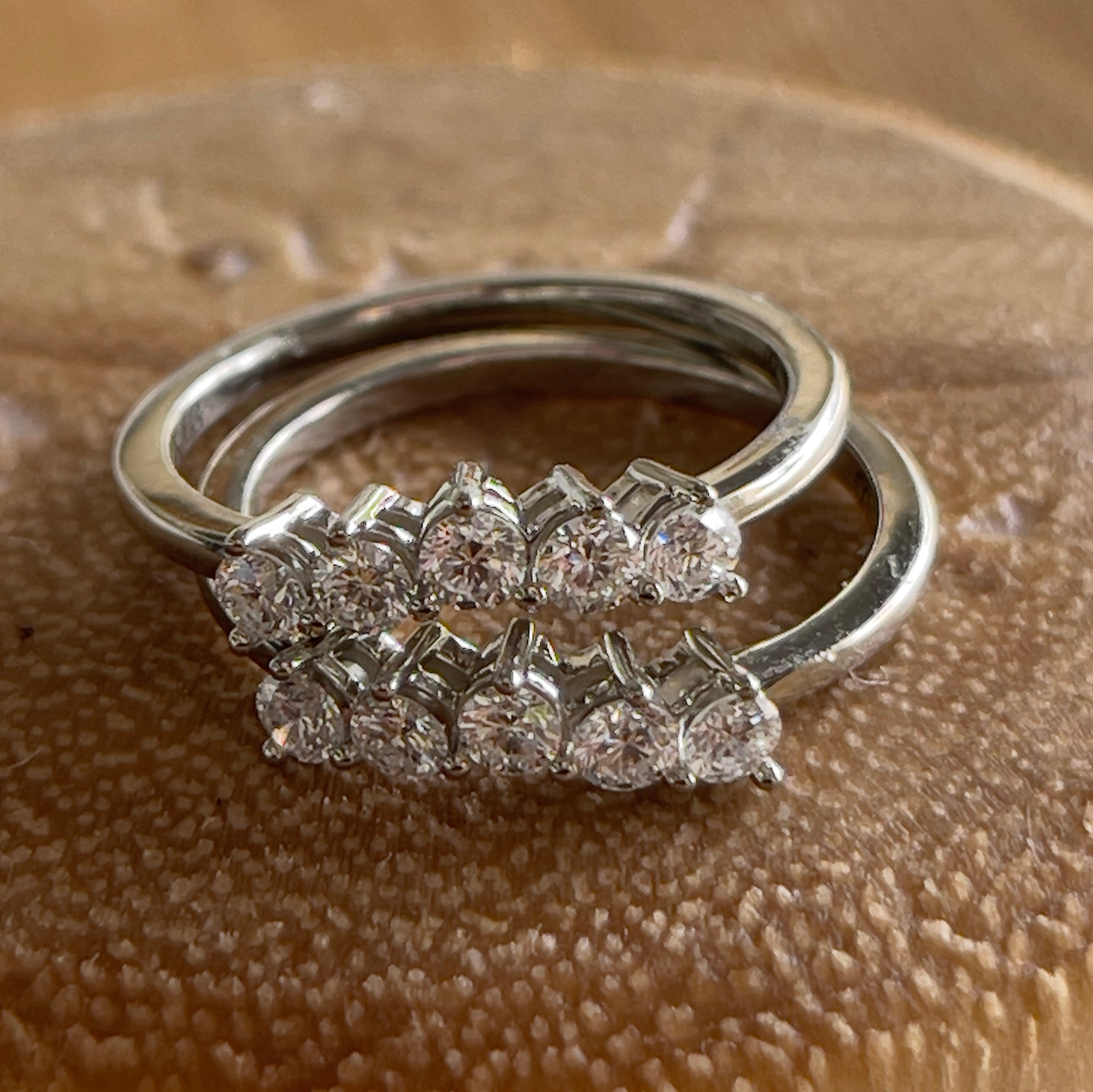 Contour Diamond Rings